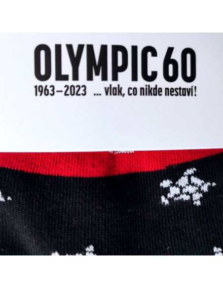 Ponožky OLYMPIC 60 černo - červené