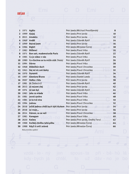 Zpěvník OLYMPIC 60 PÍSNÍ / Vybral a sestavil Petr Janda
