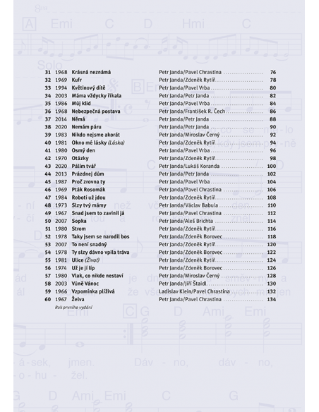 Zpěvník OLYMPIC 60 PÍSNÍ / Vybral a sestavil Petr Janda