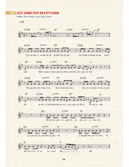 Zpěvník OLYMPIC 60 PÍSNÍ / Vybral a sestavil Petr Janda