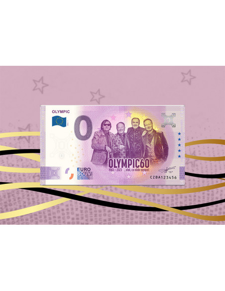 LEGENDA OLYMPIC / sběratelská 0 Euro bankovka