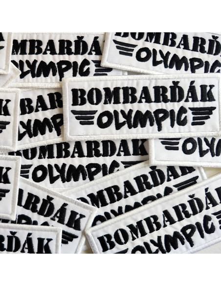 Nášivka OLYMPIC BOMBARĎÁK / bílá