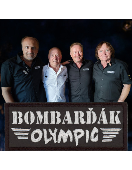 Nášivka OLYMPIC BOMBARĎÁK / nažehlovací, černá