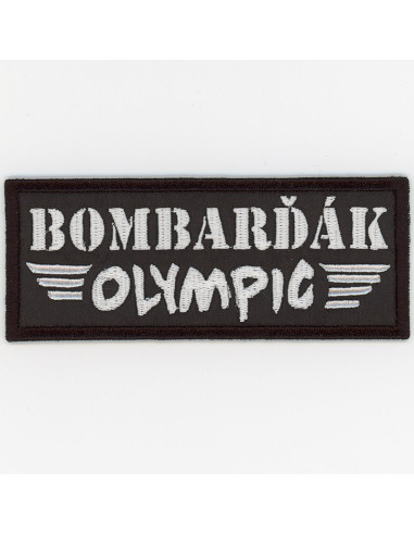 Nášivka OLYMPIC BOMBARĎÁK / nažehlovací, černá