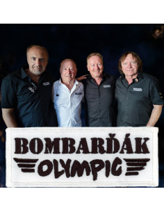 Nášivka OLYMPIC BOMBARĎÁK / nažehlovací, bílá