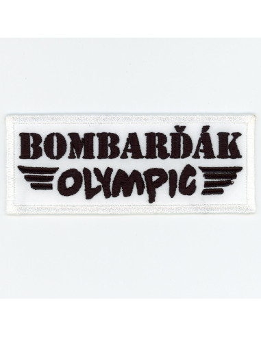 Nášivka OLYMPIC BOMBARĎÁK / nažehlovací, bílá