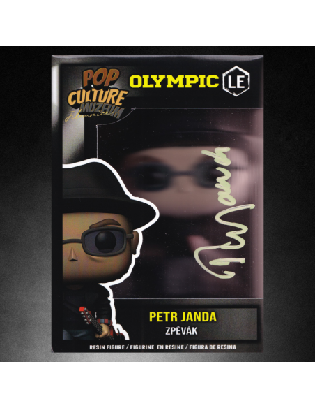 Sběratelská figurka PETR JANDA s originálním podpisem (Gibson Les Paul)