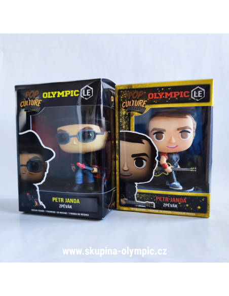 Sběratelská figurka PETR JANDA s originálním podpisem (Gibson Les Paul)