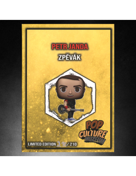 Sběratelská figurka PETR JANDA s originálním podpisem (Ibanez Roadstar)