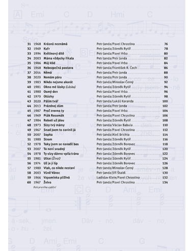 Zpěvník OLYMPIC 60 PÍSNÍ s podpisem Petra Jandy